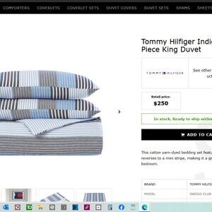 Tommy Hilfiger DUVET COVER ONLY KING